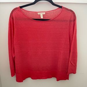 Eileen Fisher Crew Neck Italian Yarn Sweater